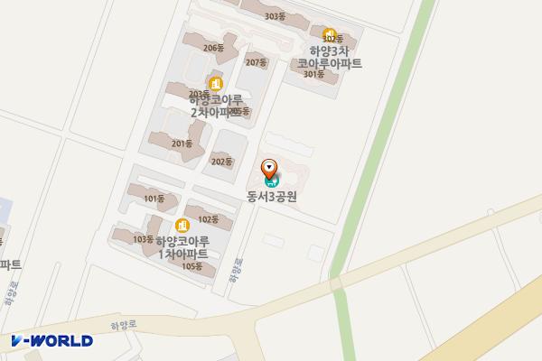 동서3어린이공원 위치 지도 — 경상북도 경산시 하양읍 하양로37길 18