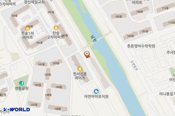 남천변(서부동) 위치 지도 — 경상북도 경산시 강변서로 334 (정평동)