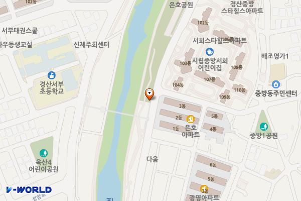 남천변 공중화장실(중방동) 위치 지도 — 경상북도 경산시 강변동로 179 (중방동)