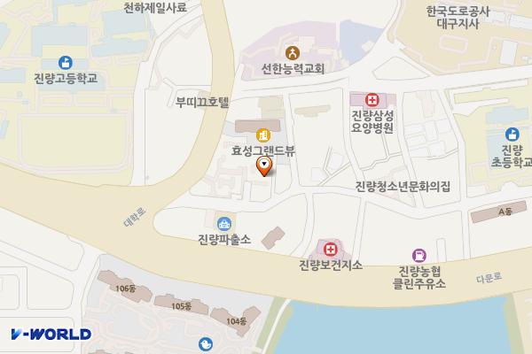진량복지회관 위치 지도 — 경상북도 경산시 진량읍 낙산길 7 (신상리 743번지 3호)