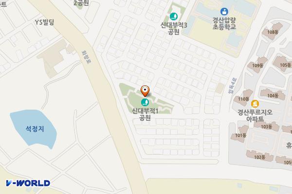신대부적1어린이공원 위치 지도 — 경상북도 경산시 압량읍 압독2로8길 26-1