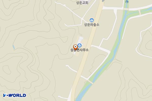 상운면사무소 주변 위치 지도 — 경상북도 봉화군 상운면 예봉로 1281