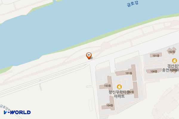 금호강변(창신무학앞) 위치 지도 — 경상북도 경산시 진량읍 금호강변로 813, 공중화장실