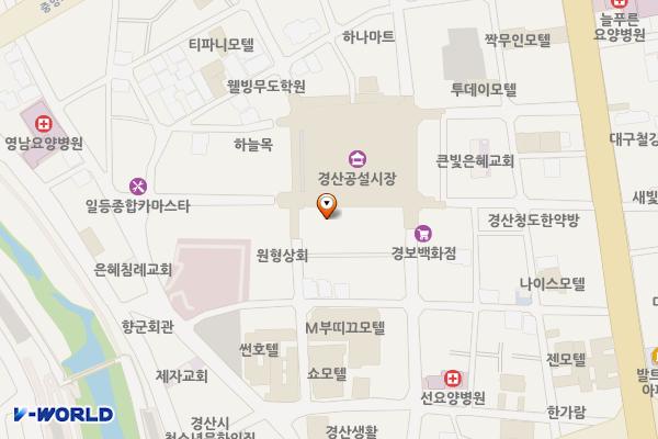 경산공설시장 C지구 주차장 위치 지도 — 경상북도 경산시 경안로29길 23 (서상동)