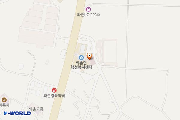 와촌면행정복지센터 위치 지도 — 경상북도 경산시 와촌면 금송로 416, 와촌면 행정복지센터, 와촌보건지소