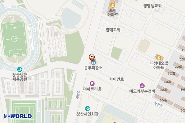 동부파출소 위치 지도 — 경상북도 경산시 계양로 44, 동부파출소 (계양동)