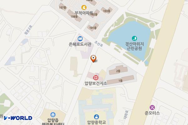 압량보건지소 위치 지도 — 경상북도 경산시 압량면 부적길 58 (부적리 260번지 9호)