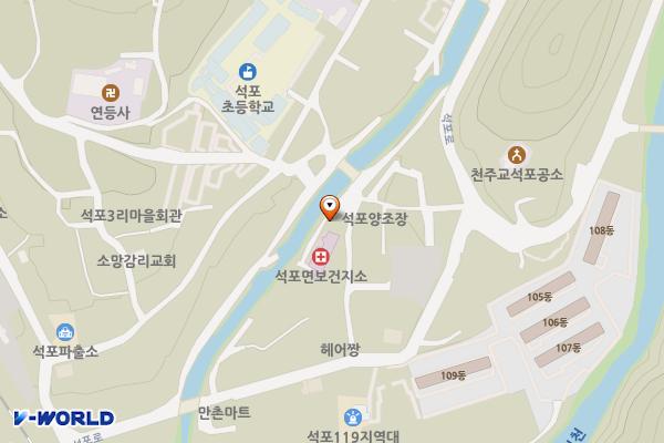 석계교 강변주차장 위치 지도 — 경상북도 봉화군 석포면 석포로5길 11