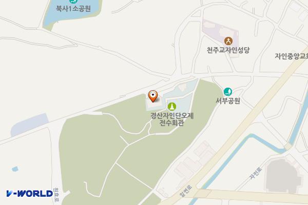 자인계정숲(씨름장) 위치 지도 — 경상북도 경산시 자인면 계정길 68 (서부리)