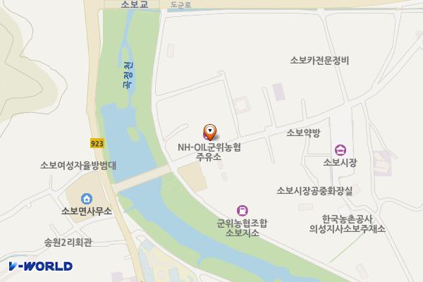 소보농협주유소 위치 지도 — 대구광역시 군위군 소보면 송원3길 15