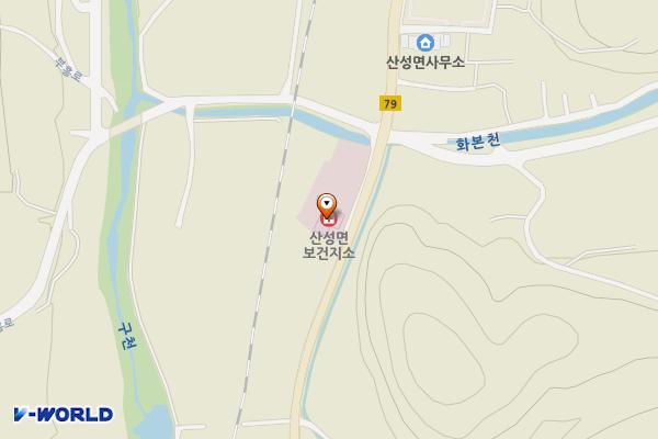 산성보건지소 화장실 위치 지도 — 대구광역시 군위군 산성면 산성가음로 651, 산성보건지소