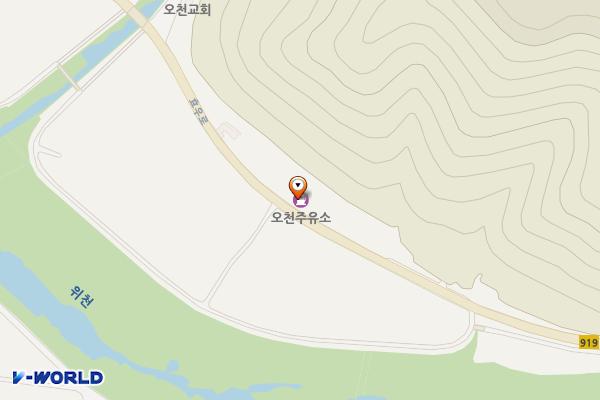 오천주유소 화장실 위치 지도 — 대구광역시 군위군 효령면 효우로 309