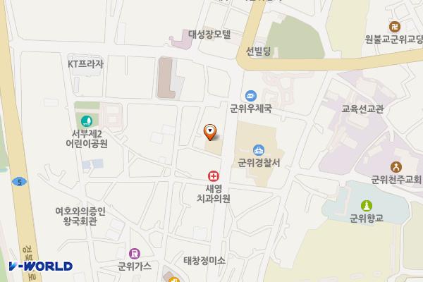 중앙파출소 화장실 위치 지도 — 대구광역시 군위군 군위읍 중앙길 73