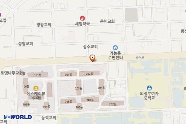 신흥로(구 가능1동주민센터) 위치 지도 — 경기도 의정부시 가능동 816