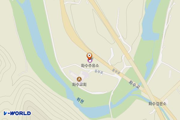 화수주유소 화장실 위치 지도 — 대구광역시 군위군 삼국유사면 동부로 305