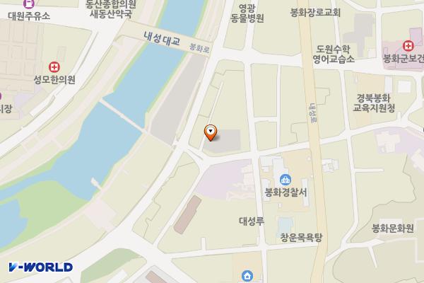 구시장 공영주차장 위치 지도 — 경상북도 봉화군 봉화읍 내성리 231-30