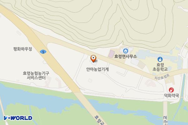 효령우체국 화장실 위치 지도 — 대구광역시 군위군 효령면 치산효령로 2407, 군위효령우체국