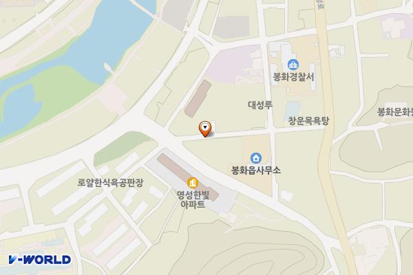 봉화읍사무소 주변 위치 지도 — 경상북도 봉화군 봉화읍 내성리 191-5