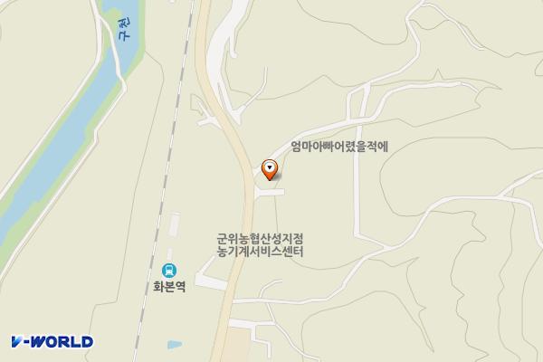 엄마아빠 어렸을적에 위치 지도 — 대구광역시 군위군 산성면 산성가음로 722