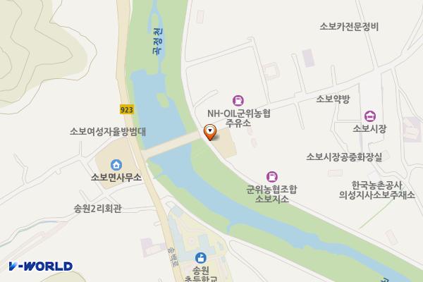 소보치안센터 화장실 위치 지도 — 대구광역시 군위군 소보면 송원3길 12