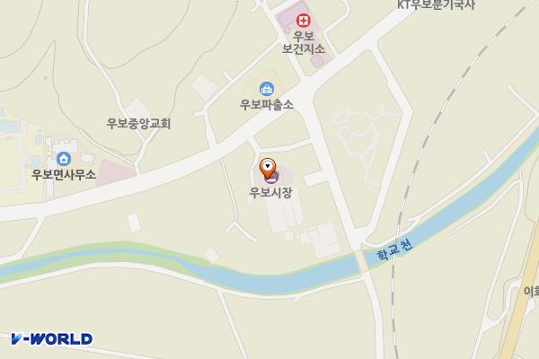 우보시장 화장실 위치 지도 — 대구광역시 군위군 우보면 이화3길 6-15