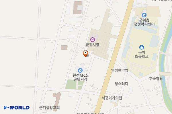 한국전력공사 군위지점 화장실 위치 지도 — 대구광역시 군위군 군위읍 중앙5길 9