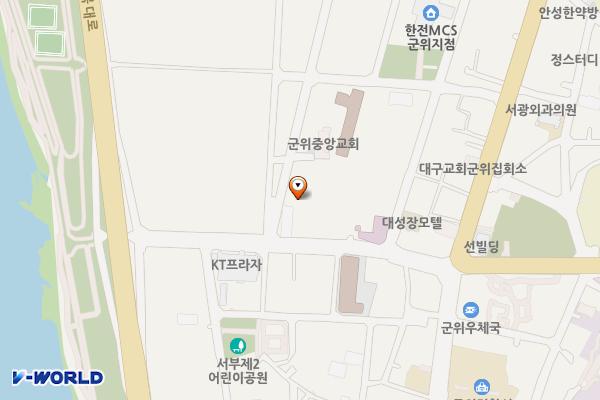 농림축산식품부 국립농산물품질관리원 군위분소 위치 지도 — 대구광역시 군위군 군위읍 동서길 29