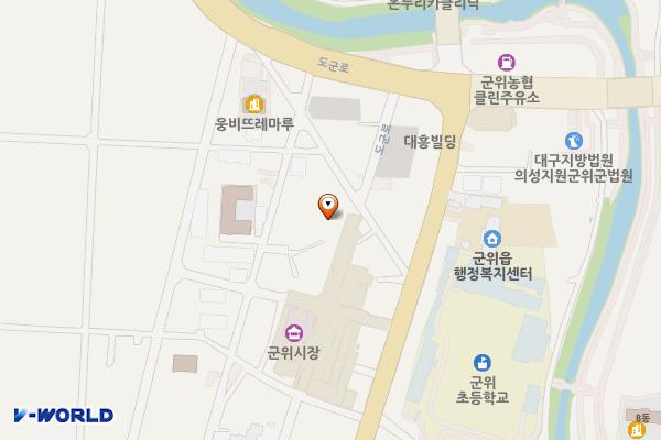 서부3리마을회관화장실 위치 지도 — 대구광역시 군위군 군위읍 중앙6길 9, 서부3리마을회관