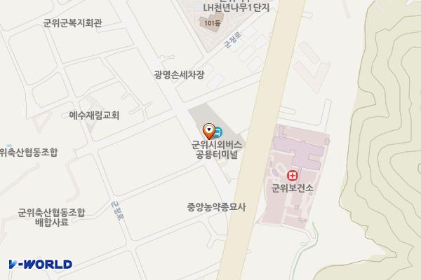 버스터미널 화장실 위치 지도 — 대구광역시 군위군 군위읍 중앙길 12, 군위버스터미널