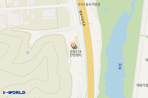 군위119안전센터 화장실 위치 지도 — 대구광역시 군위군 군위읍 군위공단길 65, 소방파출소