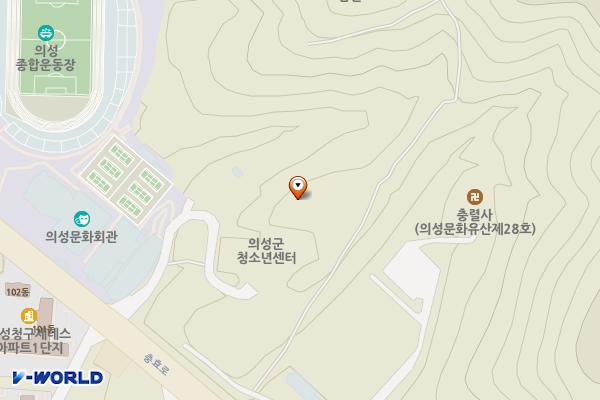 의성청소년센터 화장실 위치 지도 — 경상북도 의성군 의성읍 충효로 68