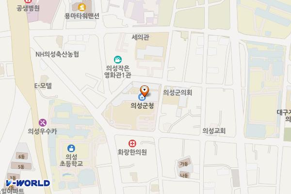 의성군청 화장실 위치 지도 — 경상북도 의성군 의성읍 군청길 31