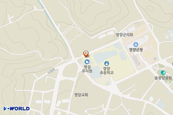 영양군 공영주차장 위치 지도 — 경상북도 영양군 영양읍 군청길 25