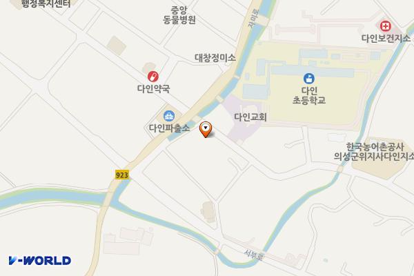 의성다인우체국 공중화장실(1층) 위치 지도 — 경상북도 의성군 다인면 서릉1길 6