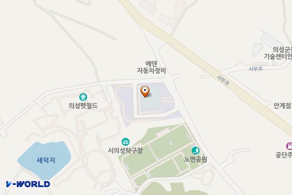 국민체육센터(수영장) 화장실 위치 지도 — 경상북도 의성군 단북면 안계길 251
