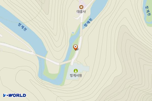 빙계군립공원 빙계3교 앞 화장실 위치 지도 — 경상북도 의성군 춘산면 빙계계곡길 90