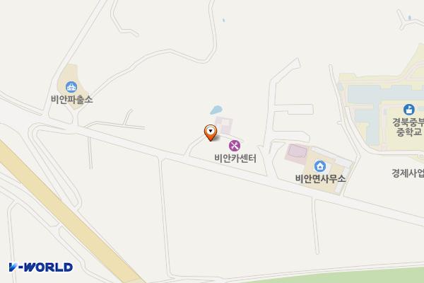 비안버스정류장 화장실 위치 지도 — 경상북도 의성군 비안면 강변길 43