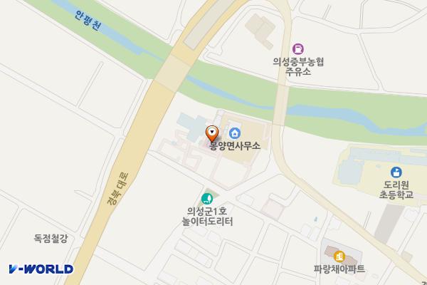 봉양면사무소 화장실 위치 지도 — 경상북도 의성군 봉양면 도리원3길 31