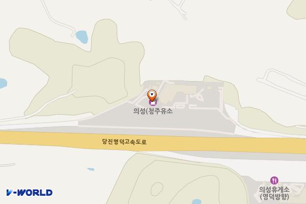 의성(영덕)휴게소 화장실 위치 지도 — 경상북도 의성군 안계면 새못안길 45-49