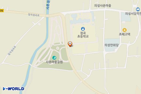 사촌리 가로숲 공중화장실 위치 지도 — 경상북도 의성군 점곡면 일직점곡로 1133