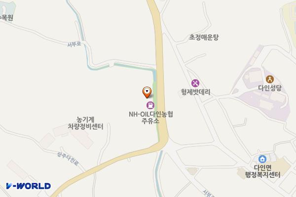 다인농협주유소 화장실 위치 지도 — 경상북도 의성군 다인면 서부로 2809