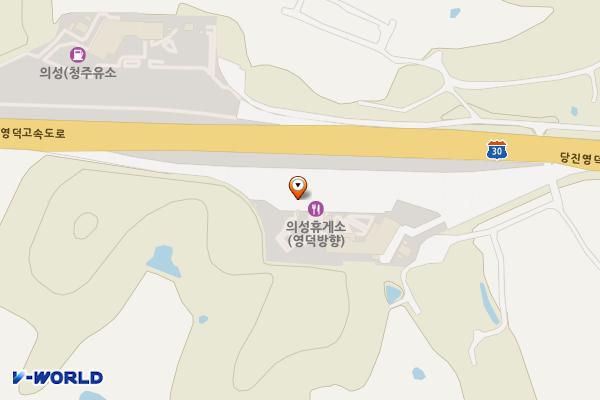의성(청주)휴게소 화장실 위치 지도 — 경상북도 의성군 안계면 새못안길 45-47