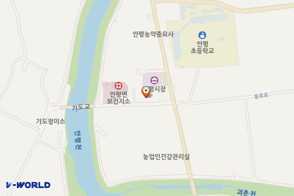 안평재래시장 화장실 위치 지도 — 경상북도 의성군 안평면 기도길 6-1