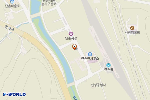 단촌전통시장 화장실 위치 지도 — 경상북도 의성군 단촌면 장터길 18