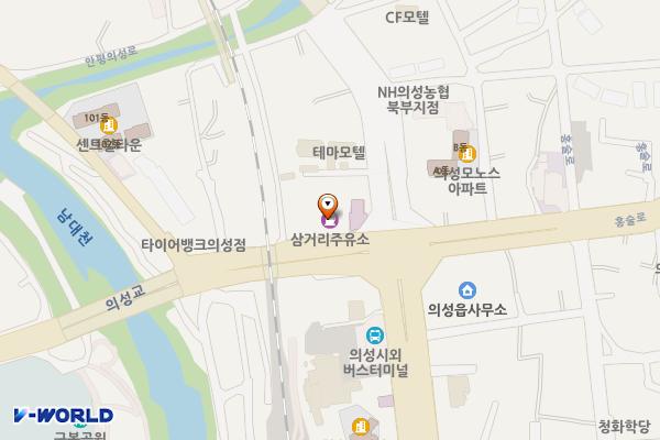 삼거리주유소 화장실 위치 지도 — 경상북도 의성군 의성읍 홍술로 133