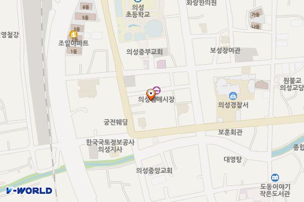 의성염매시장 화장실 위치 지도 — 경상북도 의성군 의성읍 염매시장길 10