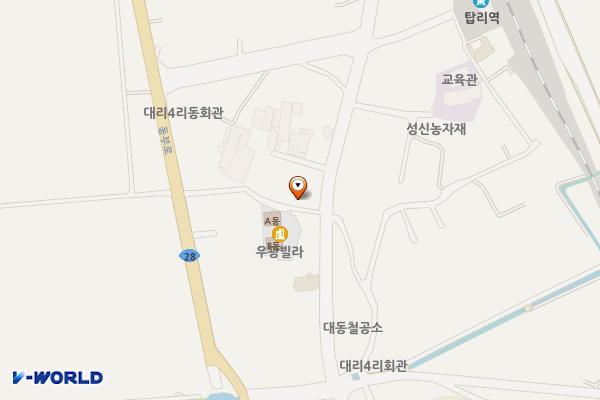 의성탑리우체국 공중화장실(1층) 위치 지도 — 경상북도 의성군 금성면 탑리길 77