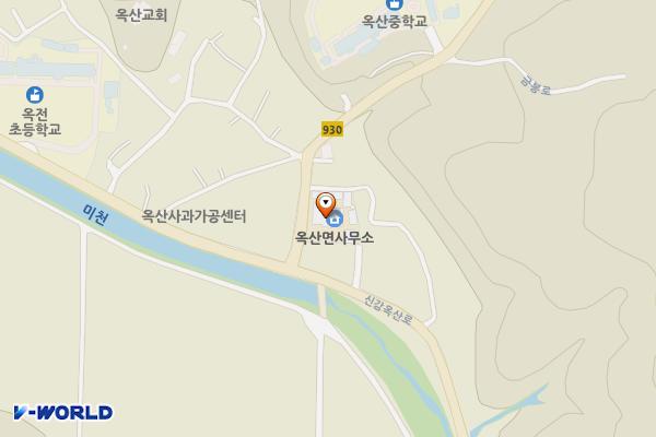 옥산면사무소 화장실 위치 지도 — 경상북도 의성군 옥산면 신감옥산로 1180