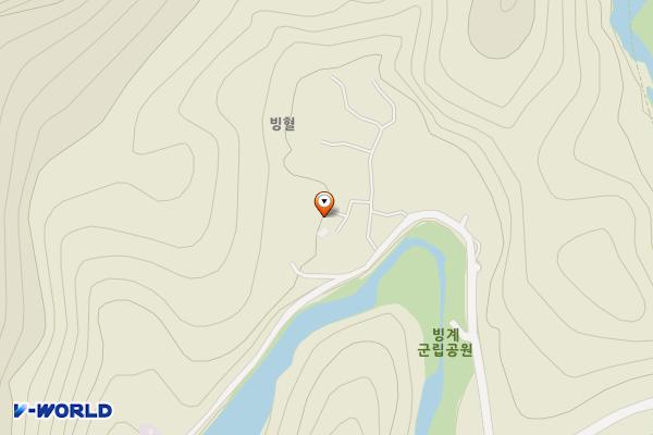 빙계군립공원(빙산사지오층석탑) 위치 지도 — 경상북도 의성군 춘산면 빙계계곡길 127-4