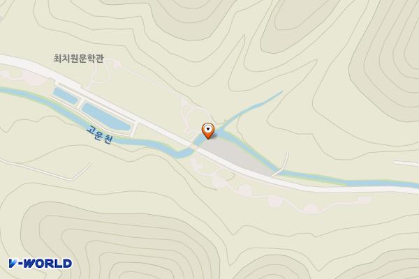 최치원문학관 야외화장실 위치 지도 — 경상북도 의성군 단촌면 고운사길 275